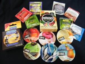 Variedad de condones con sabor, para sexo oral, en supercondon.com.mx